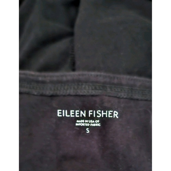 Eileen Fisher Stretch Jersey Knit Black Tank DressSlim Fit, Full Length Size S - Picture 8 of 10